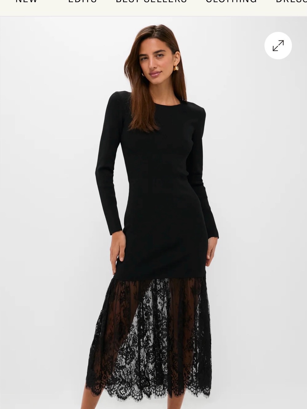 Women's Black knit Giavanna Maxi Dress - NWT